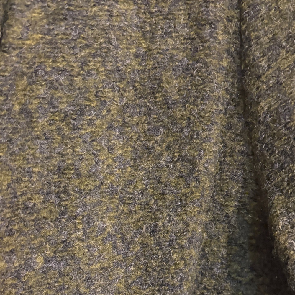 Banana republic women’s Long Olive Green Wool Blend Overcoat size large - Picture 3 of 10